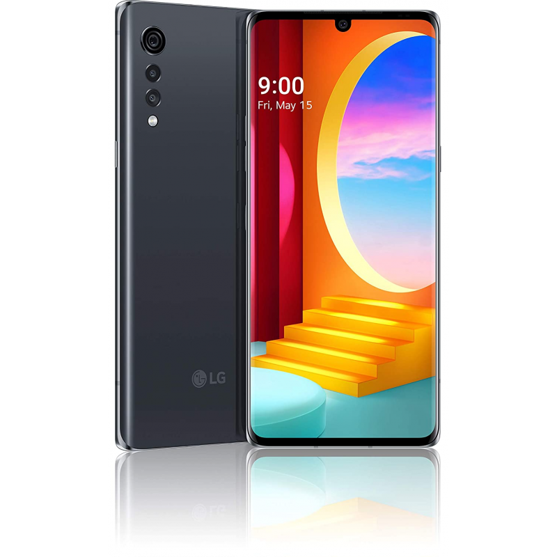 buy Cell Phone LG Velvet 5G LM-G900UM 128GB - Aurora Gray - click for details